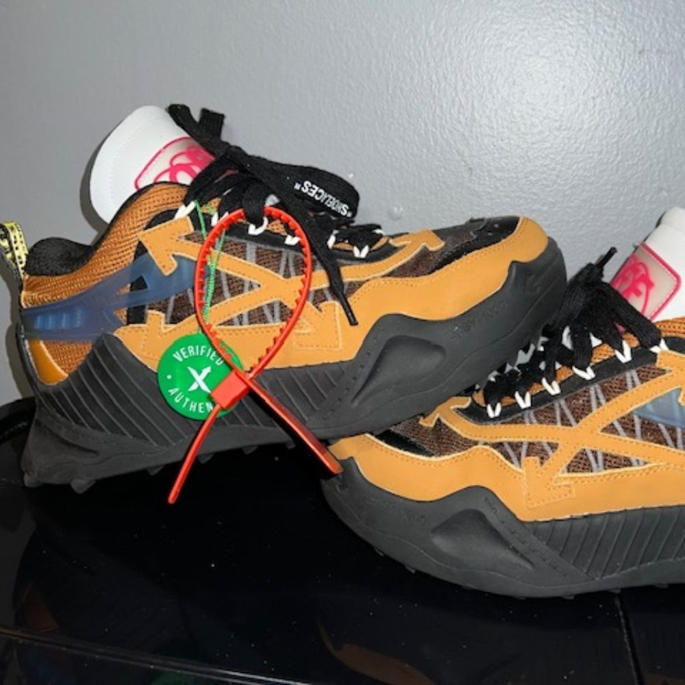 OFF X WHITE inspired ODSY-1000 SPIKED industrial inspired sneaker Wmns sz 8 (39)